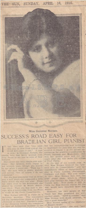 Guiomar Novais. Arquivo A.B.E.