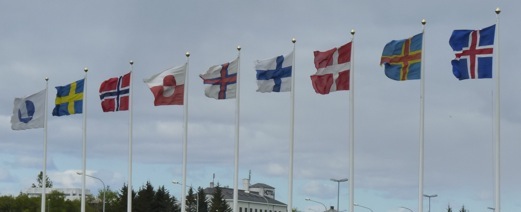 Bandeiras países nórdicos. Foto A.A.Bispo