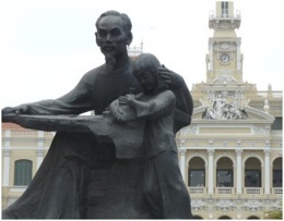 Mapa do Vietnam - correios de Saigon