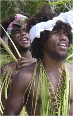 Dança de combates em Lifou.Foto A.A.Bispo ©